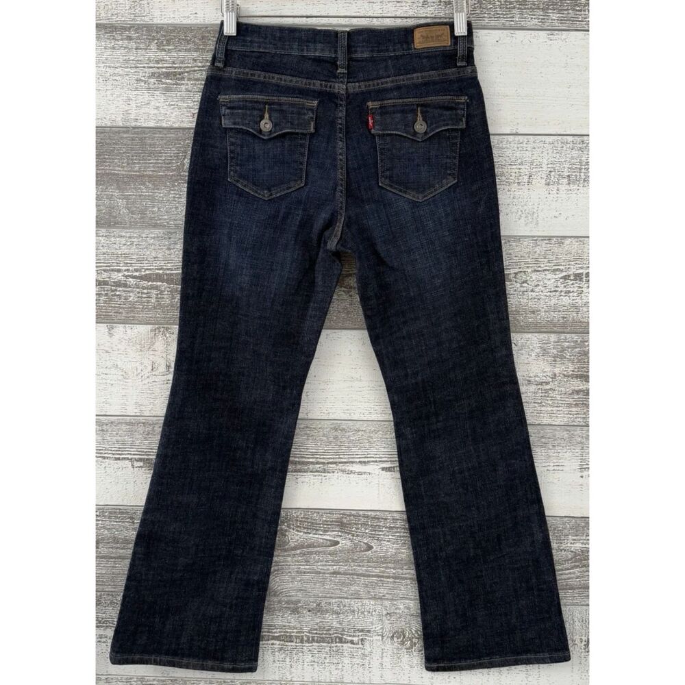 Levi's 512 Women's Perfectly Slimming Boot Cut Ankle Jeans Size 8P (Fit 28x28)